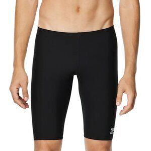 Speedo Men's Endurance+ Solid Jammer Swimwear Black 38 NEW